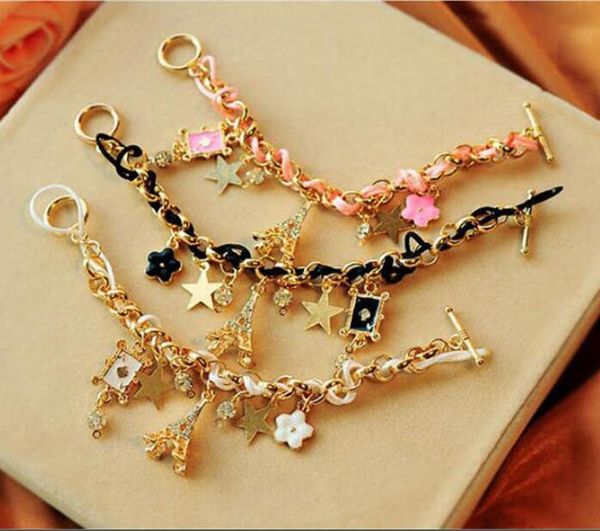 fashion five pointed star and five leaf flower bracelet european and american bracelet fb175 mix order 20 pieces a lot charm bracelets, Golden;silver
fashion five pointed star and five leaf flower bracelet european and american bracelet fb175 mix order 20 pieces a lot charm bracelets, Golden;silver
