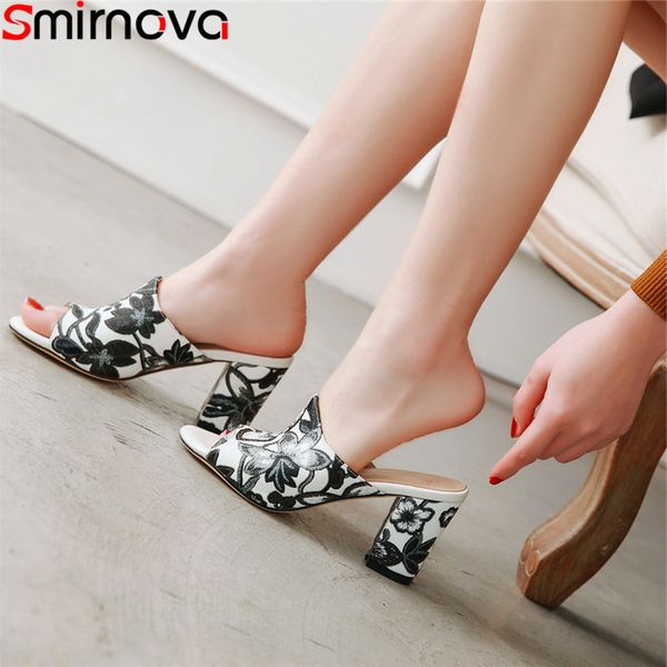 smirnova big size new summer sandals genuine leather high heels shoes embroidery ladies prom shoes elegant women sandals 2020 t200827, Black
smirnova big size new summer sandals genuine leather high heels shoes embroidery ladies prom shoes elegant women sandals 2020 t200827, Black