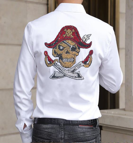 2021 new rhinestone sleeve long designer shirts thin fit shirt in men's clothes ktow, White;black
2021 new rhinestone sleeve long designer shirts thin fit shirt in men's clothes ktow, White;black
