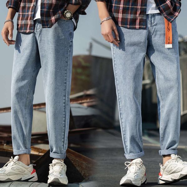 2020 summer new texture jeans loose nature men's wide leg capris comfortable skin pants, Blue
2020 summer new texture jeans loose nature men's wide leg capris comfortable skin pants, Blue