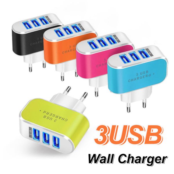 5v 3.1a usb charger adapter 3 ports travel wall charger for universal phones home charger with led light power adapter
5v 3.1a usb charger adapter 3 ports travel wall charger for universal phones home charger with led light power adapter