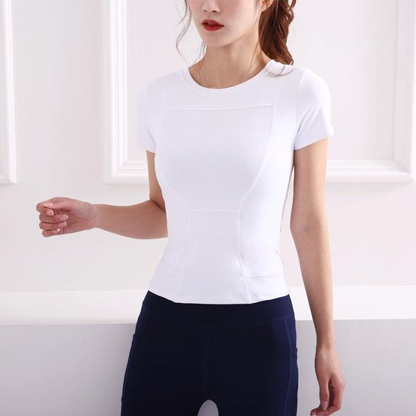 women quick dry sports yoga shirt short sleeve breathable exercises yoga soft gym running fitness t-shirts sportswear, White;red
women quick dry sports yoga shirt short sleeve breathable exercises yoga soft gym running fitness t-shirts sportswear, White;red