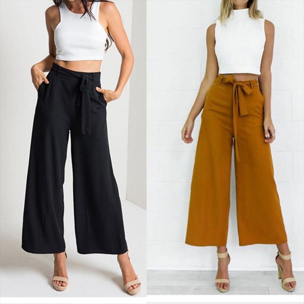 fashion women pants palazzo loose high waist culottes solid wide leg long trousers solid summer autumn clothes, Black;white
fashion women pants palazzo loose high waist culottes solid wide leg long trousers solid summer autumn clothes, Black;white