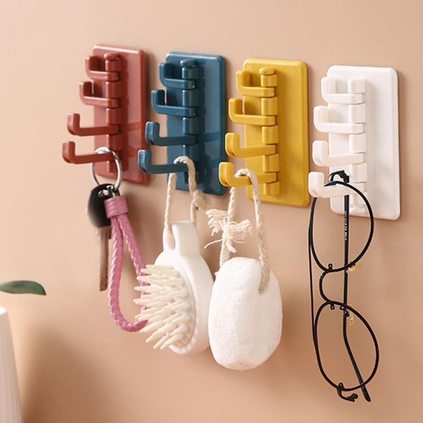 hooks & rails household multi-color strong self-adhesive organ hook 180° rotating key chain glasses bag clothes multi-purpose
hooks & rails household multi-color strong self-adhesive organ hook 180° rotating key chain glasses bag clothes multi-purpose