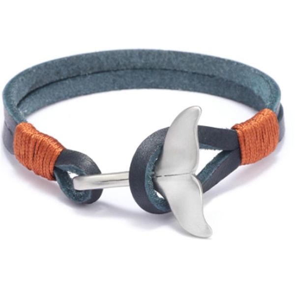 beaded, strands fashion sports couple 19.5cm leather bracelet gift charm metal whale tail jewelry, Black
beaded, strands fashion sports couple 19.5cm leather bracelet gift charm metal whale tail jewelry, Black