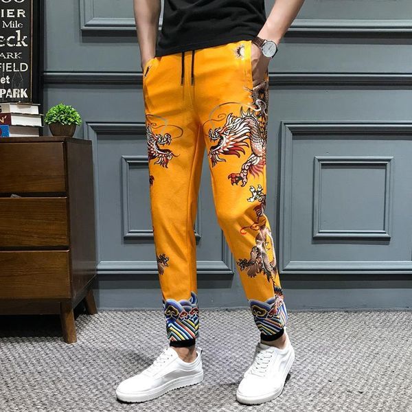 casual men dragon printing pants drawstring mens joggers hip hop trousers men clothes 2019 summer new slim fit harem pants men, Black
casual men dragon printing pants drawstring mens joggers hip hop trousers men clothes 2019 summer new slim fit harem pants men, Black