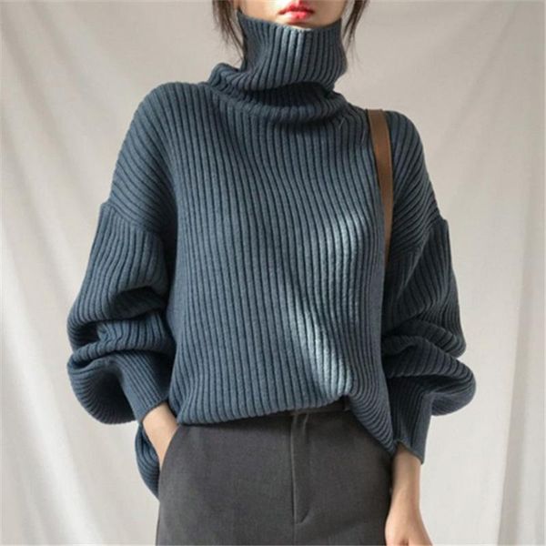 2020 autumn winter women sweater fashion korean style lazy high neck soild color casual female long sleeve loose pullovers kint, White;black
2020 autumn winter women sweater fashion korean style lazy high neck soild color casual female long sleeve loose pullovers kint, White;black