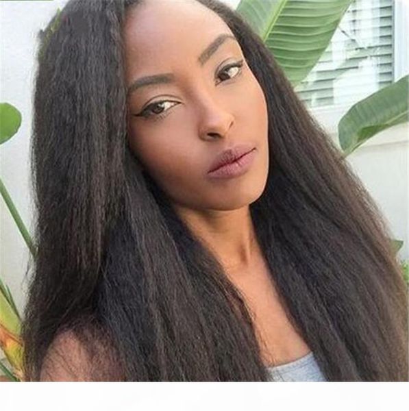 glueless kinky straight lace front human hair wigs with baby hair unprocessed mongolian 130% density full lace wig, Black;brown
glueless kinky straight lace front human hair wigs with baby hair unprocessed mongolian 130% density full lace wig, Black;brown