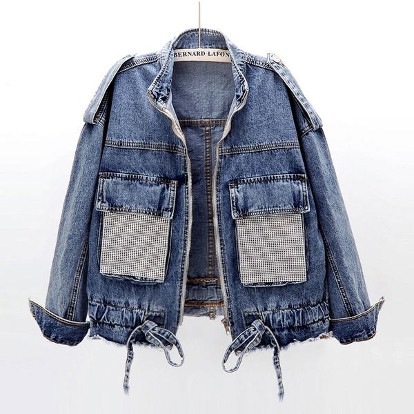 perhaps u women stand collar zipper diamond pocket denim jacket punk moto biker c0144 201027, Black;brown
perhaps u women stand collar zipper diamond pocket denim jacket punk moto biker c0144 201027, Black;brown