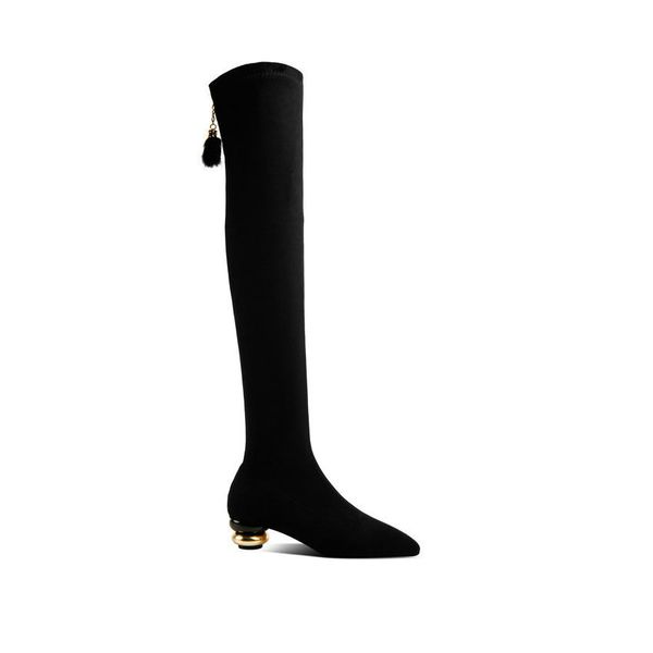 2021 new autumn winter over the knee stretch flock zipper women shoes square heel pointed toe long boots size 34-39 mzv2, Black
2021 new autumn winter over the knee stretch flock zipper women shoes square heel pointed toe long boots size 34-39 mzv2, Black