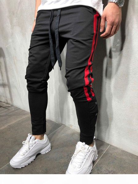 men casual sports fashion jogger pants harem pencil pants stripes buttons design long trousers, Black
men casual sports fashion jogger pants harem pencil pants stripes buttons design long trousers, Black