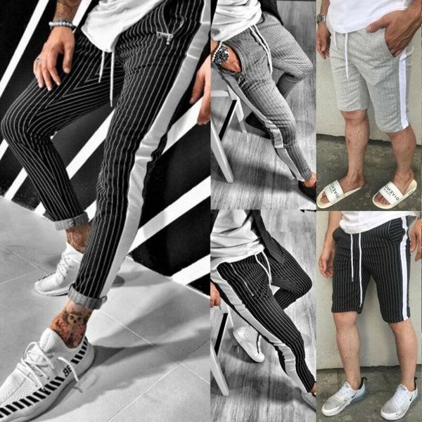 2020 fashion men gym casual pants summer korean style striped tracksuit bottoms skinny joggers homme sweatpants casual pants, Black
2020 fashion men gym casual pants summer korean style striped tracksuit bottoms skinny joggers homme sweatpants casual pants, Black