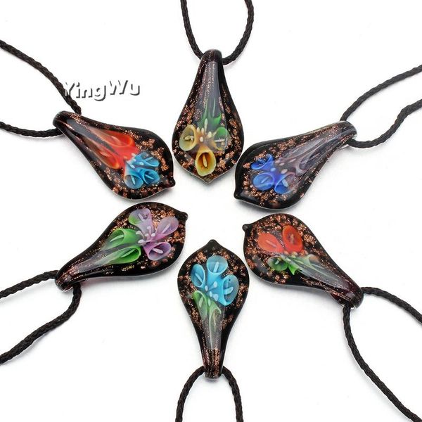 pendant necklaces yingwu wholesale 6pcs flower statement jewelry leaf murano glass mixed colors lampwork necklace, Silver
pendant necklaces yingwu wholesale 6pcs flower statement jewelry leaf murano glass mixed colors lampwork necklace, Silver