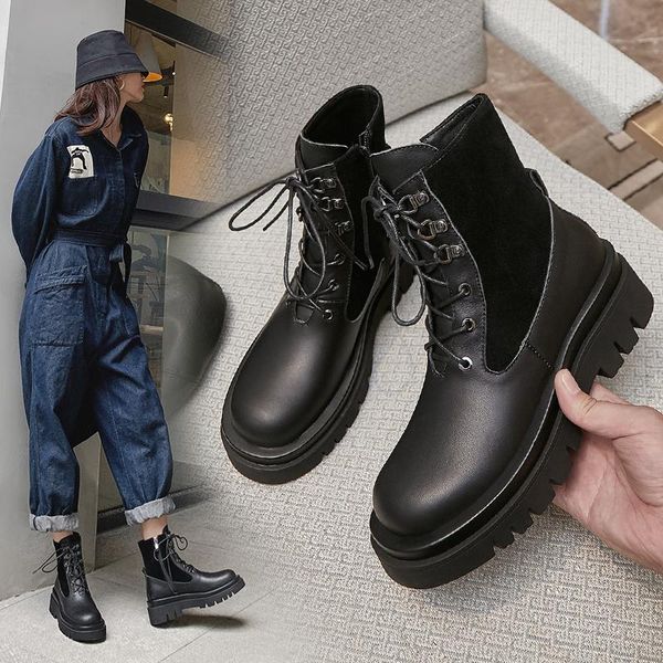 patchwork genuine leather short boots women ankle boots office shoes woman 2020 winter warm high heels size 41 42 43, Black
patchwork genuine leather short boots women ankle boots office shoes woman 2020 winter warm high heels size 41 42 43, Black