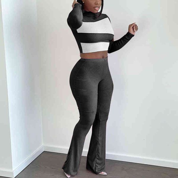 womens hollow out long sleeve round neck t-shirt fashion casual wide leg pants two-piece set, Gray
womens hollow out long sleeve round neck t-shirt fashion casual wide leg pants two-piece set, Gray