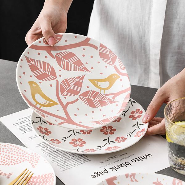 8 inch japanese style embossed ceramic tableware restaurant shallow home dining western food pastry heart plate q0108
8 inch japanese style embossed ceramic tableware restaurant shallow home dining western food pastry heart plate q0108