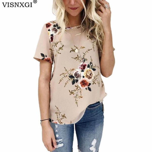 visnxgi summer women blouses chiffon floral print short sleeve shirts casual ladies clothing female o neck plus size 3xl, White
visnxgi summer women blouses chiffon floral print short sleeve shirts casual ladies clothing female o neck plus size 3xl, White