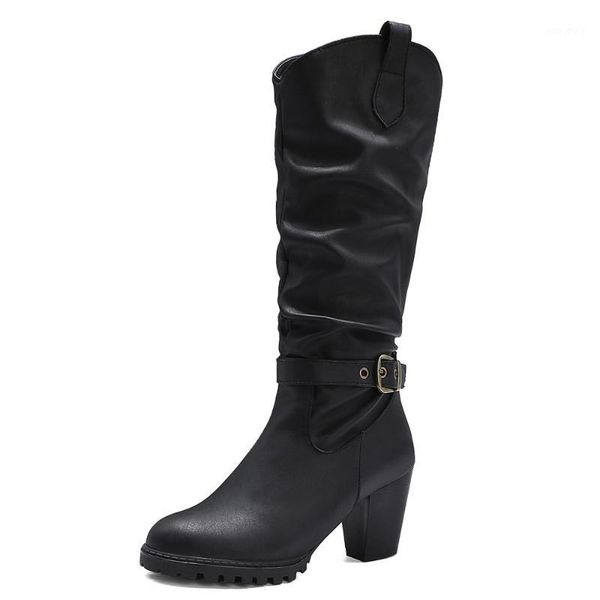 folded sleeve belt buckle thick heel mid-calf boots army green high heel british short plush thermal boots pu women's shoes1, Black
folded sleeve belt buckle thick heel mid-calf boots army green high heel british short plush thermal boots pu women's shoes1, Black