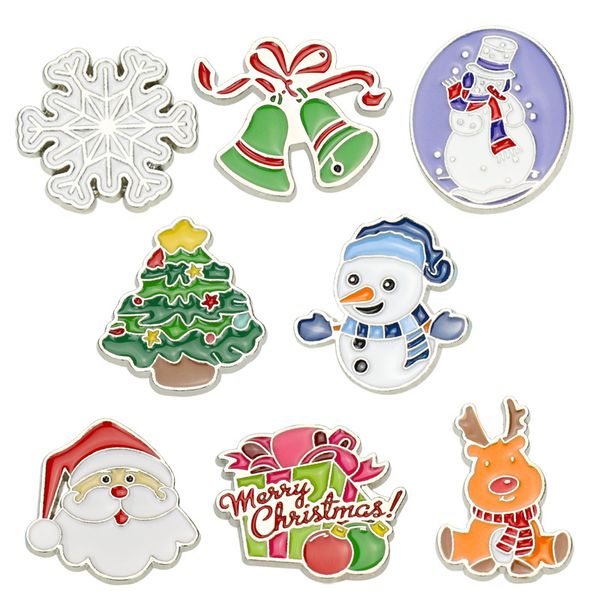 cartoon snowflake elk snowman tree bells santa claus brooch pins xmas theme funny alloy paint brooches for children gift badge shirt pin, Gray
cartoon snowflake elk snowman tree bells santa claus brooch pins xmas theme funny alloy paint brooches for children gift badge shirt pin, Gray