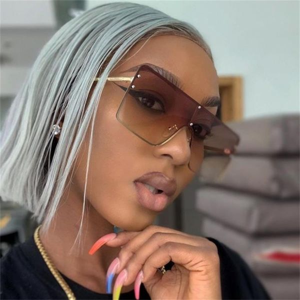 sunglasses retro brown oversized square women designer flat metal sun glasses men uv400 fashion shades, White;black
sunglasses retro brown oversized square women designer flat metal sun glasses men uv400 fashion shades, White;black