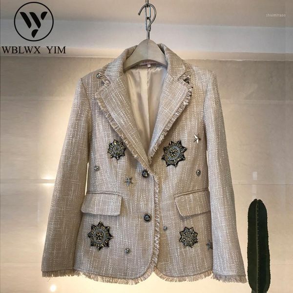 fashion single breasted office ladies vintage tassel blazer rivet medal loose houndstooth suit coat jacket women blazers female1, White;black
fashion single breasted office ladies vintage tassel blazer rivet medal loose houndstooth suit coat jacket women blazers female1, White;black