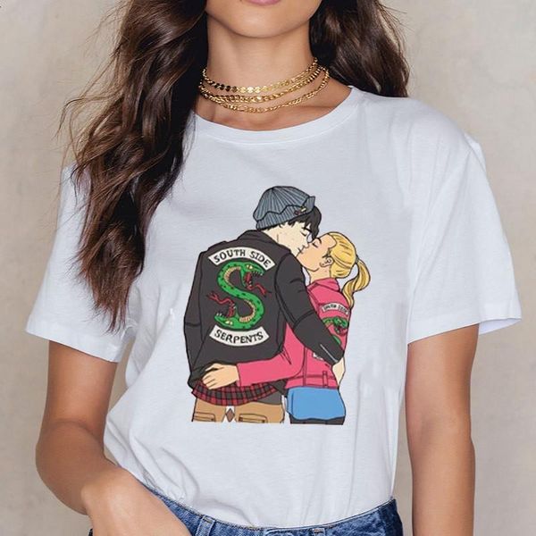 vintage women t shirt harajuku summer harajuku south side serpents female t-shirt riverdale snake printed funny, White
vintage women t shirt harajuku summer harajuku south side serpents female t-shirt riverdale snake printed funny, White