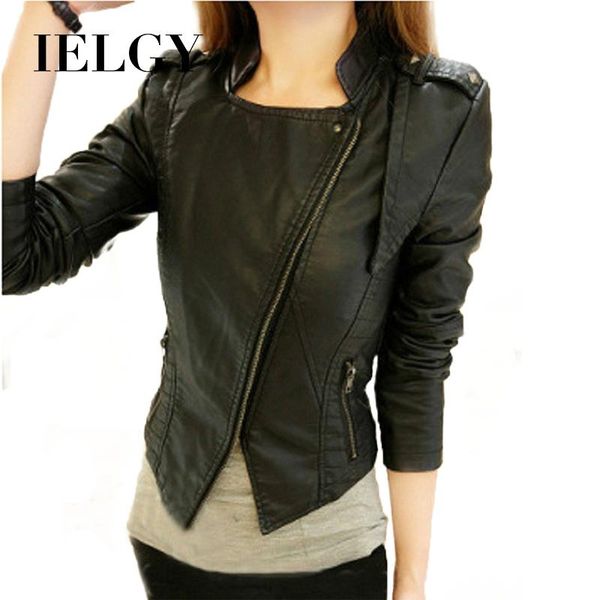 ielgy studded leather jacket female wild slim fashion korean short motorcycle pu solid color coat woman, Black
ielgy studded leather jacket female wild slim fashion korean short motorcycle pu solid color coat woman, Black