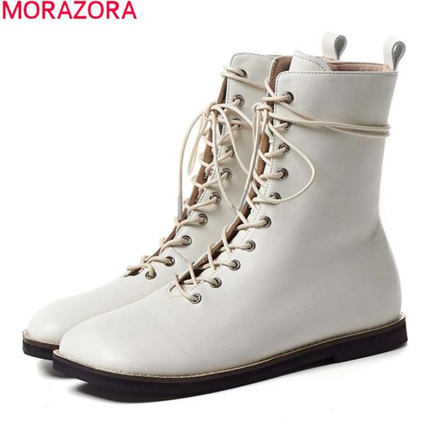 morazora 2020 new arrival fashion women boots genuine leather boots comfortable flat heel square toe ankle, Black
morazora 2020 new arrival fashion women boots genuine leather boots comfortable flat heel square toe ankle, Black