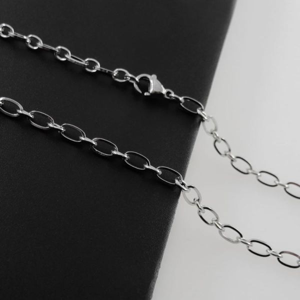 fashion women chain 316l stainless steel rolo men's pendant necklace jewelry 3.5mm 40cm to 90cm, Silver
fashion women chain 316l stainless steel rolo men's pendant necklace jewelry 3.5mm 40cm to 90cm, Silver