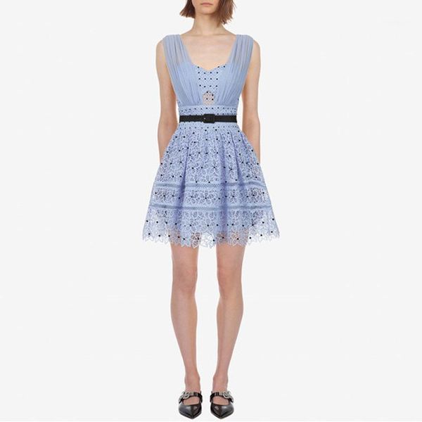 v neck lace prom dress 2019 sleeveless open back a-line short prom dress polka dot tank party vestido1, White;black
v neck lace prom dress 2019 sleeveless open back a-line short prom dress polka dot tank party vestido1, White;black