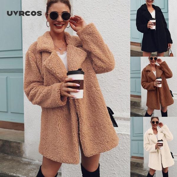 uvrcos faux fur coat fleece sweatshirts cardigan 2020 female autumn winter coat women overcoat plush jacket, Black
uvrcos faux fur coat fleece sweatshirts cardigan 2020 female autumn winter coat women overcoat plush jacket, Black