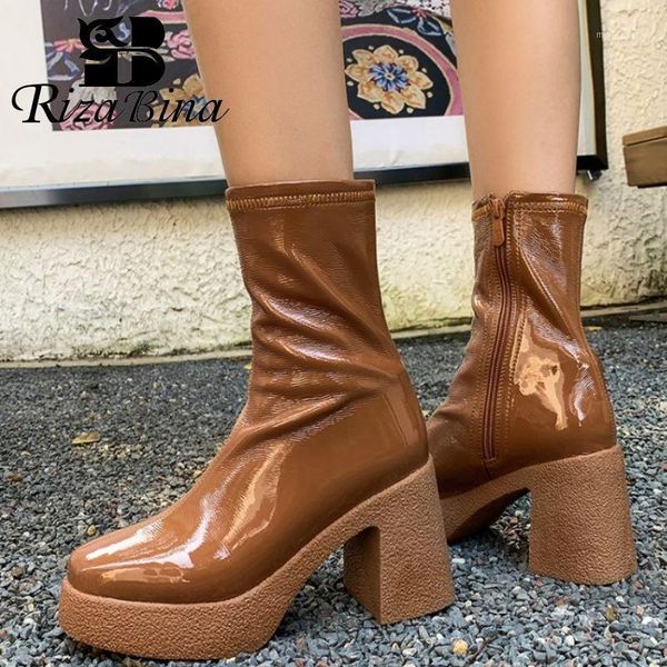 boots rizabina women short flats round toe cross strap zipper shoes winter casual footwear size 35-391, Black
boots rizabina women short flats round toe cross strap zipper shoes winter casual footwear size 35-391, Black