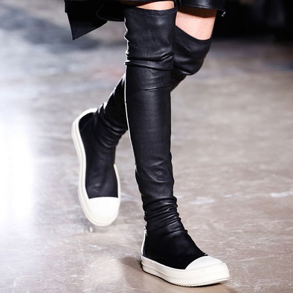 woman street mode stretching round toe thick soles knee winter on thigh boots 6w0y, Black
woman street mode stretching round toe thick soles knee winter on thigh boots 6w0y, Black