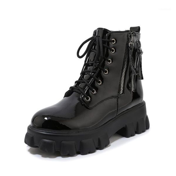 boots winter women platform black leather ankle 2021 fashion lace up double zipper round head botas de mujer1
boots winter women platform black leather ankle 2021 fashion lace up double zipper round head botas de mujer1