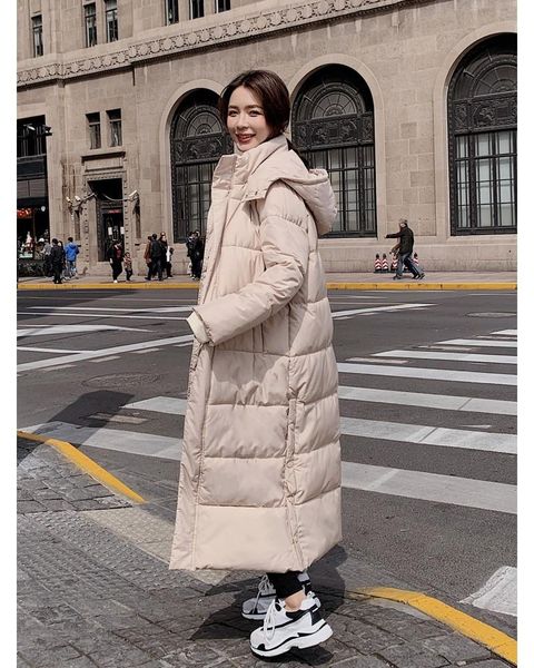 winter padded jacket women 2021 winter new down padded jacket korean version loose thick super long over-the-knee, Black
winter padded jacket women 2021 winter new down padded jacket korean version loose thick super long over-the-knee, Black