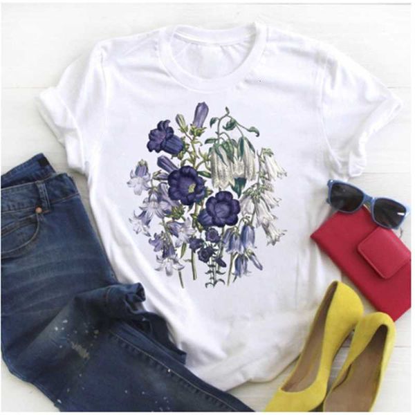 aowof plant summer floral kawaii short sleeve printed pattern women's t-shirt, White
aowof plant summer floral kawaii short sleeve printed pattern women's t-shirt, White