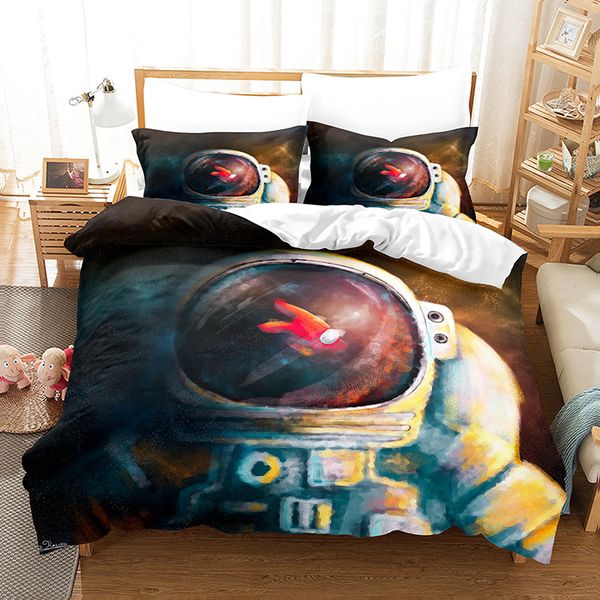 Game Among Us Bedding Sets 3d Cartoon Digital Printing Three Quilt Cover Pillowcase Bedsheet Cover Suit Duvet Cover Bedding Sets E121005