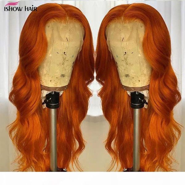 ishow hd transparent lace frontal wig 32 34 inch brazilian body wave ginger lace frontal wigs 13x4x1 remy hair wigs pre plucked, Black;brown
ishow hd transparent lace frontal wig 32 34 inch brazilian body wave ginger lace frontal wigs 13x4x1 remy hair wigs pre plucked, Black;brown
