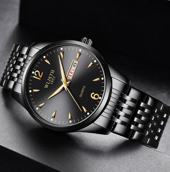 wlisth men black fashion business luminous double calendar quartz stainless steel, Slivery;brown
wlisth men black fashion business luminous double calendar quartz stainless steel, Slivery;brown