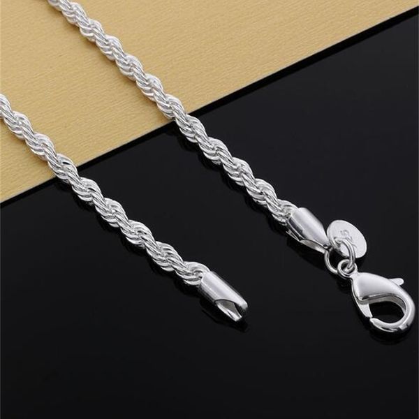 plated sterling silver 4mm twist rope chain 925 for women men wedding party bracelet european charms bracelets fit muran, Black
plated sterling silver 4mm twist rope chain 925 for women men wedding party bracelet european charms bracelets fit muran, Black