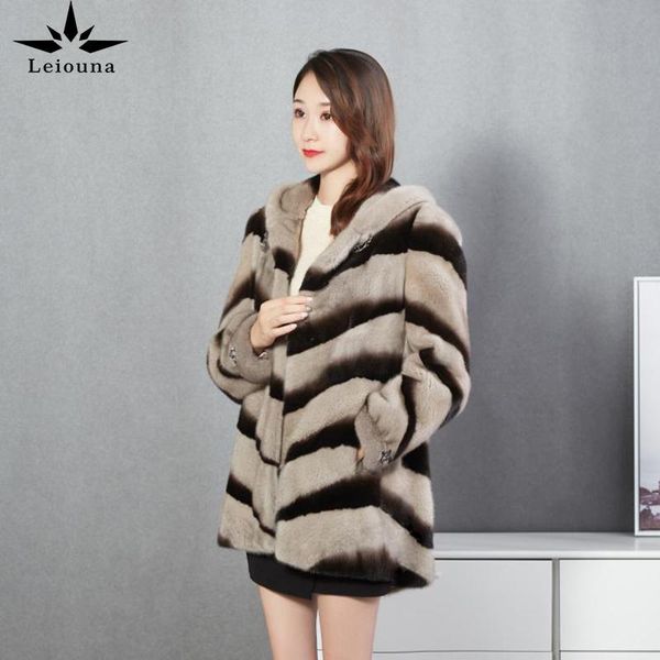 leiouna long thick 2020 new fashion winter parker jacket women's medium long hooded korean mink coat female overcoats, Black
leiouna long thick 2020 new fashion winter parker jacket women's medium long hooded korean mink coat female overcoats, Black