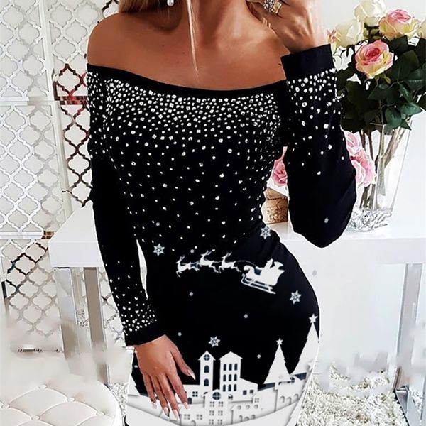 2020 autumn women fashion christmas moose snowflake print mix long sleeve dress reindeer sven print vintage xmas mini dress lj201209, White;black
2020 autumn women fashion christmas moose snowflake print mix long sleeve dress reindeer sven print vintage xmas mini dress lj201209, White;black