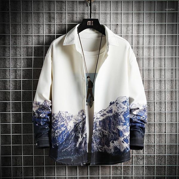 2020 new style fashion men's spring printed long sleeve shirt/male slim fit lapel business shirt plus size s-3xl1, White;black
2020 new style fashion men's spring printed long sleeve shirt/male slim fit lapel business shirt plus size s-3xl1, White;black
