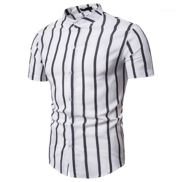men's casual shirts 2021 men fashion short sleeve regular fit button down shirt vertical striped shirt1, White;black
men's casual shirts 2021 men fashion short sleeve regular fit button down shirt vertical striped shirt1, White;black