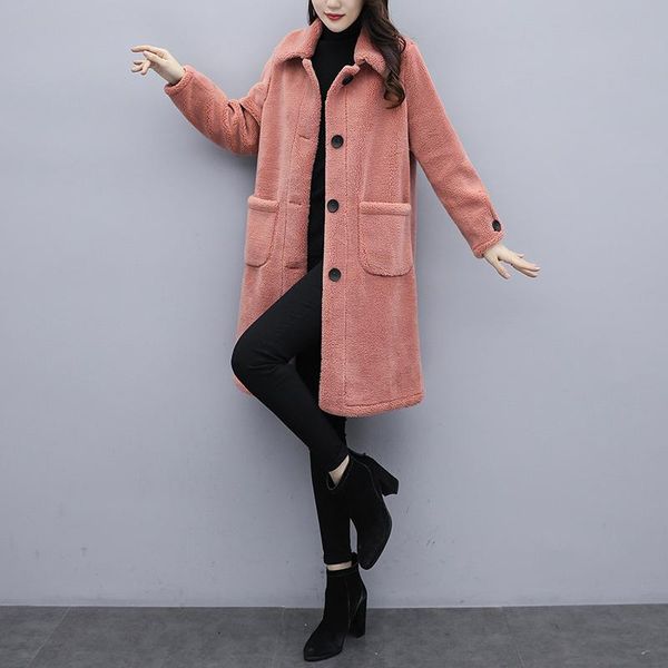lambskin jacket women's faux fur coat plus size big pockets female sheepskin blends loose winter jacket fur long coat 2020, Black
lambskin jacket women's faux fur coat plus size big pockets female sheepskin blends loose winter jacket fur long coat 2020, Black