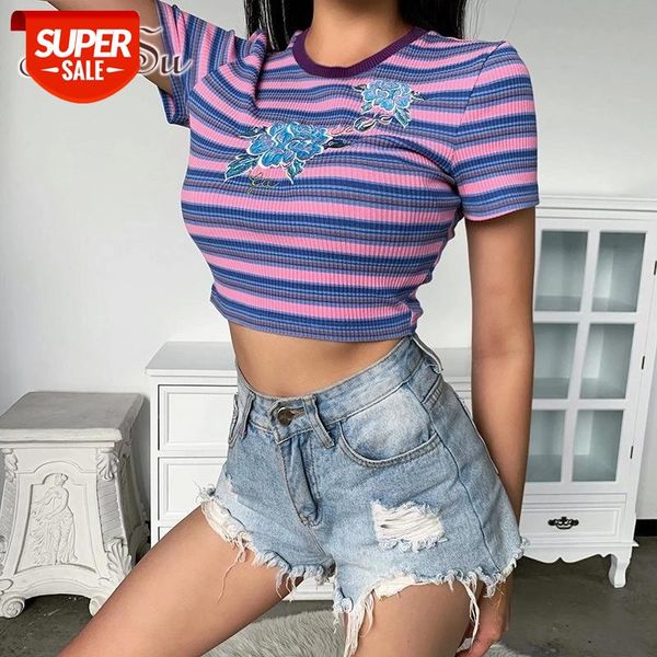 artsu fashion t shirt floral embroidery short sleeve women crop 2020 slim t shirt casual streetwear o neck asts52123 #wa3r, White 
artsu fashion t shirt floral embroidery short sleeve women crop 2020 slim t shirt casual streetwear o neck asts52123 #wa3r, White