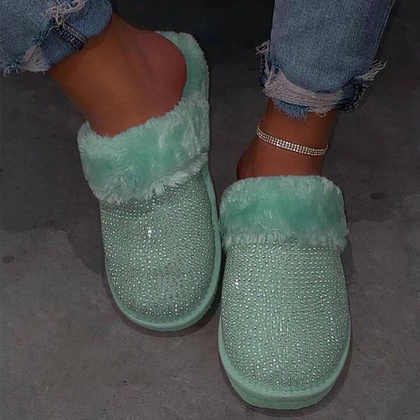 ladies winter with rhinestones thin household slippers confinement shoes indoor warm flat-bottom shoes, Black
ladies winter with rhinestones thin household slippers confinement shoes indoor warm flat-bottom shoes, Black