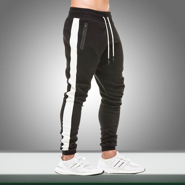 2020 autumn new men casual sweatpants solid side stripe slim fit men's sportswear jogging pencil pants gym bodybuilding trousers, Black
2020 autumn new men casual sweatpants solid side stripe slim fit men's sportswear jogging pencil pants gym bodybuilding trousers, Black