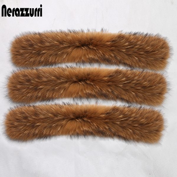 nerazzurri natural real raccoon fur collar scarf for women detachable collar warm accessories genuine fur scarves for hood trim y201007, Blue;gray
nerazzurri natural real raccoon fur collar scarf for women detachable collar warm accessories genuine fur scarves for hood trim y201007, Blue;gray