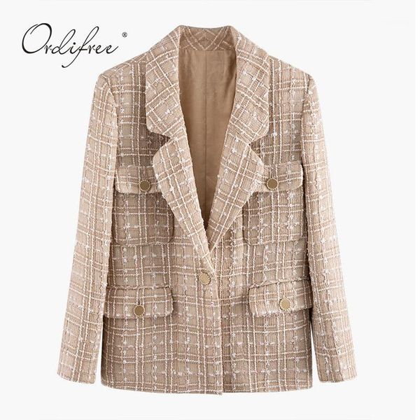 women's suits & blazers ordi2021 autumn elegant women plaid blazer single buttom luxury office lady vintage suit jacket1, White;black
women's suits & blazers ordi2021 autumn elegant women plaid blazer single buttom luxury office lady vintage suit jacket1, White;black